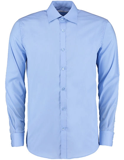 Men´s Slim Fit Business Shirt Long Sleeve zum Besticken und Bedrucken in der Farbe Light Blue mit Ihren Logo, Schriftzug oder Motiv.