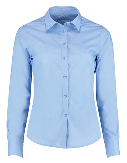 Women´s Tailored Fit Poplin Shirt Long Sleeve zum Besticken und Bedrucken in der Farbe Light Blue mit Ihren Logo, Schriftzug oder Motiv.