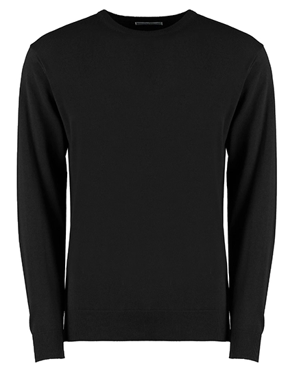Regular Fit Arundel Crew Neck Sweater zum Besticken und Bedrucken in der Farbe Black mit Ihren Logo, Schriftzug oder Motiv.