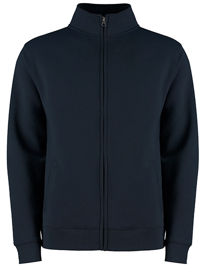 Regular Fit Zipped Sweatshirt zum Besticken und Bedrucken in der Farbe Navy mit Ihren Logo, Schriftzug oder Motiv.