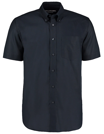 Men´s Classic Fit Workwear Oxford Shirt Short Sleeve zum Besticken und Bedrucken in der Farbe French Navy mit Ihren Logo, Schriftzug oder Motiv.