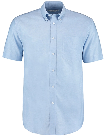 Men´s Classic Fit Workwear Oxford Shirt Short Sleeve zum Besticken und Bedrucken in der Farbe Light Blue mit Ihren Logo, Schriftzug oder Motiv.