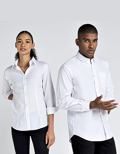 Men´s Classic Fit Workwear Oxford Shirt Long Sleeve zum Besticken und Bedrucken mit Ihren Logo, Schriftzug oder Motiv.