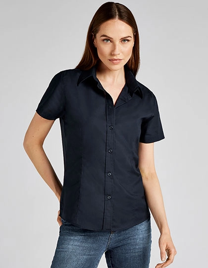 Women´s Tailored Fit Workwear Oxford Shirt Short Sleeve zum Besticken und Bedrucken mit Ihren Logo, Schriftzug oder Motiv.