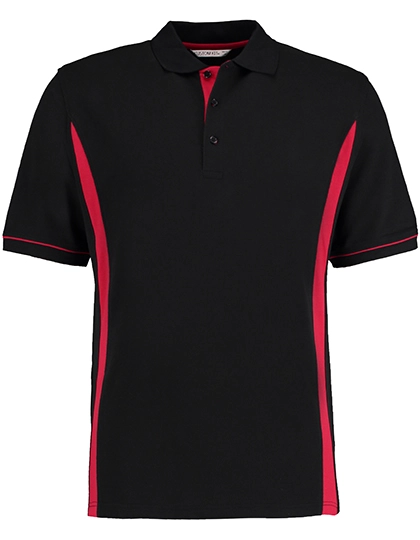 Classic Fit Scottsdale Piqué Polo zum Besticken und Bedrucken in der Farbe Black-Red mit Ihren Logo, Schriftzug oder Motiv.
