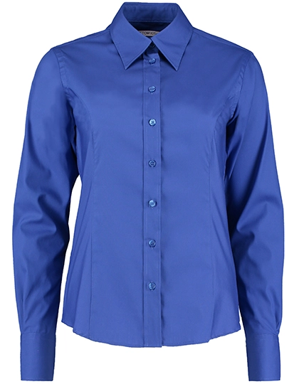 Women´s Tailored Fit Corporate Oxford Shirt Long Sleeve zum Besticken und Bedrucken in der Farbe Royal mit Ihren Logo, Schriftzug oder Motiv.