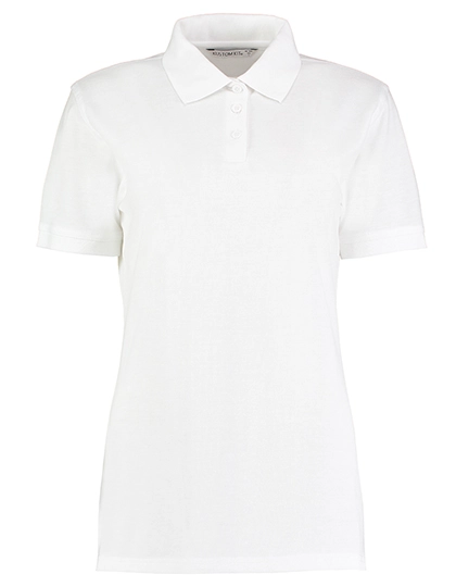 Women´s Classic Fit Polo Shirt Superwash 60° zum Besticken und Bedrucken in der Farbe White mit Ihren Logo, Schriftzug oder Motiv.