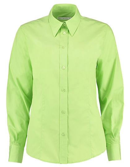 Women´s Classic Fit Workforce Shirt Long Sleeve zum Besticken und Bedrucken in der Farbe Lime mit Ihren Logo, Schriftzug oder Motiv.