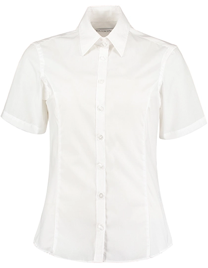 Tailored Fit Business Shirt Short Sleeve zum Besticken und Bedrucken in der Farbe White mit Ihren Logo, Schriftzug oder Motiv.