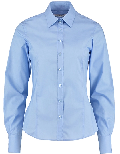 Tailored Fit Business Shirt Long Sleeve zum Besticken und Bedrucken in der Farbe Light Blue mit Ihren Logo, Schriftzug oder Motiv.