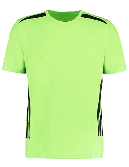 Regular Fit Training T-Shirt zum Besticken und Bedrucken in der Farbe Fluorescent Lime-Black mit Ihren Logo, Schriftzug oder Motiv.
