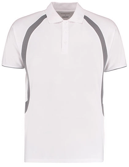 Classic Fit Riviera Polo Shirt zum Besticken und Bedrucken in der Farbe White-Grey mit Ihren Logo, Schriftzug oder Motiv.