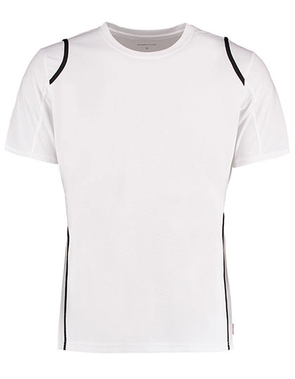 Men´s Regular Fit T-Shirt Short Sleeve zum Besticken und Bedrucken in der Farbe White-Black mit Ihren Logo, Schriftzug oder Motiv.