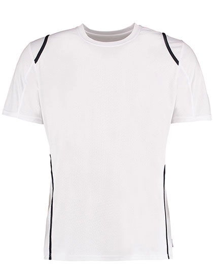 Men´s Regular Fit T-Shirt Short Sleeve zum Besticken und Bedrucken in der Farbe White-Navy mit Ihren Logo, Schriftzug oder Motiv.