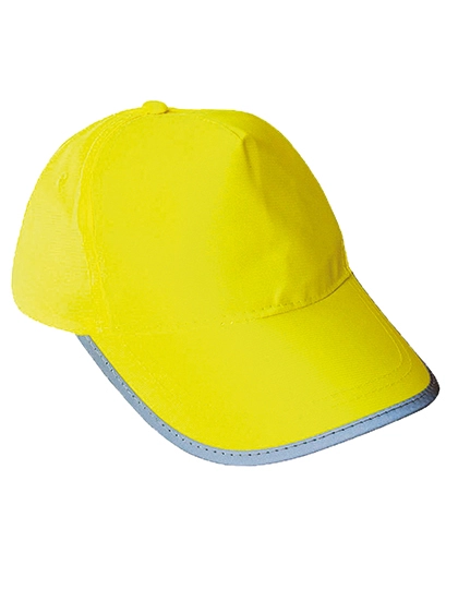 Hi-Vis Cap Montpelier zum Besticken und Bedrucken in der Farbe Signal Yellow mit Ihren Logo, Schriftzug oder Motiv.