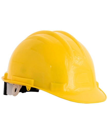 Safety Helmet zum Besticken und Bedrucken in der Farbe Signal Yellow mit Ihren Logo, Schriftzug oder Motiv.