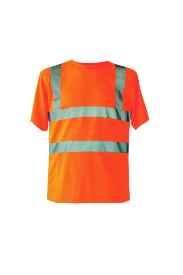 Hi-Vis T-Shirt Cordoba zum Besticken und Bedrucken in der Farbe Signal Orange mit Ihren Logo, Schriftzug oder Motiv.