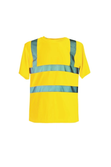 Hi-Vis T-Shirt Cordoba zum Besticken und Bedrucken in der Farbe Signal Yellow mit Ihren Logo, Schriftzug oder Motiv.