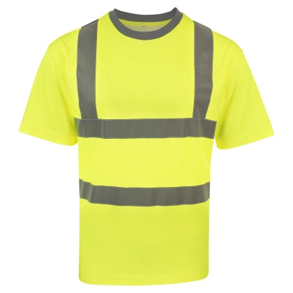 Blended Fabric T-Shirt Barcelona zum Besticken und Bedrucken in der Farbe Signal Yellow mit Ihren Logo, Schriftzug oder Motiv.