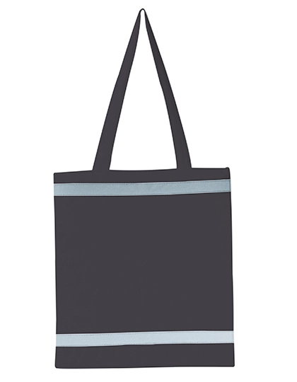 Warnsac® Shopping Bag Long Handles zum Besticken und Bedrucken in der Farbe Grey mit Ihren Logo, Schriftzug oder Motiv.