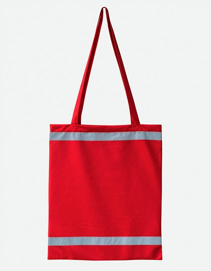 Warnsac® Shopping Bag Long Handles zum Besticken und Bedrucken in der Farbe Red mit Ihren Logo, Schriftzug oder Motiv.