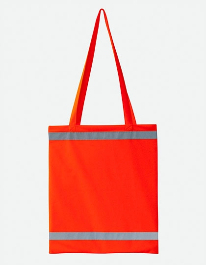 Warnsac® Shopping Bag Long Handles zum Besticken und Bedrucken in der Farbe Signal Orange mit Ihren Logo, Schriftzug oder Motiv.