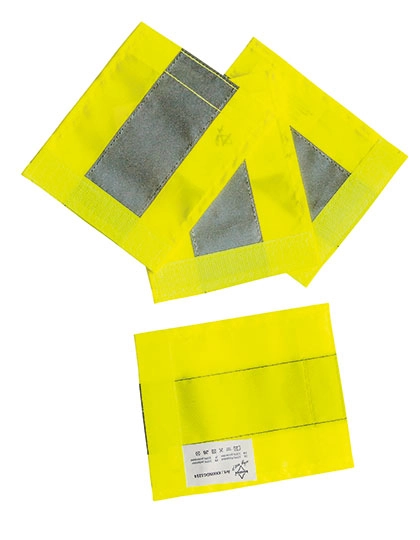 Rollflektor® Set Of 4 zum Besticken und Bedrucken in der Farbe Signal Yellow mit Ihren Logo, Schriftzug oder Motiv.