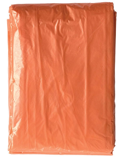 Disposable Raining Poncho Sumatra Adults/Kids zum Besticken und Bedrucken in der Farbe Signal Orange mit Ihren Logo, Schriftzug oder Motiv.