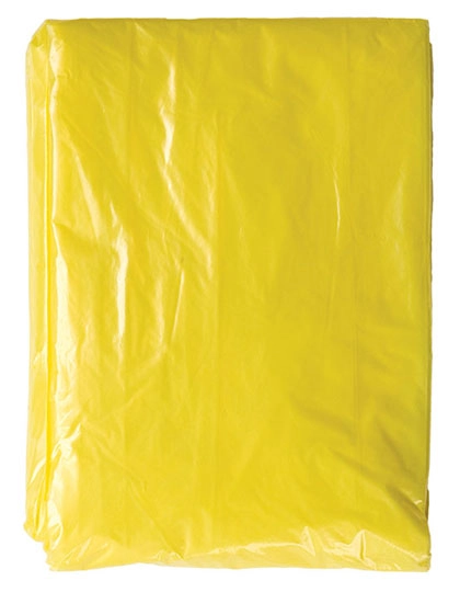 Disposable Raining Poncho Sumatra Adults/Kids zum Besticken und Bedrucken in der Farbe Signal Yellow mit Ihren Logo, Schriftzug oder Motiv.