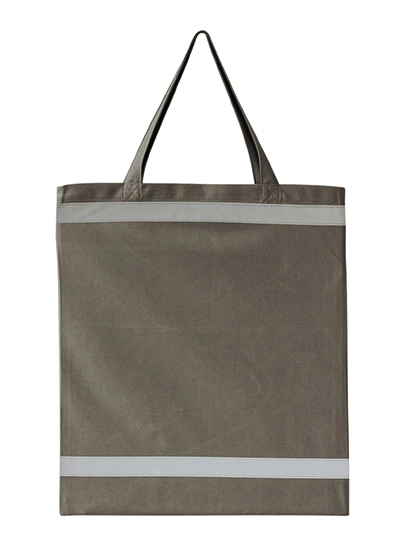 Warnsac® Shopping Bag Short Handles zum Besticken und Bedrucken in der Farbe Grey mit Ihren Logo, Schriftzug oder Motiv.