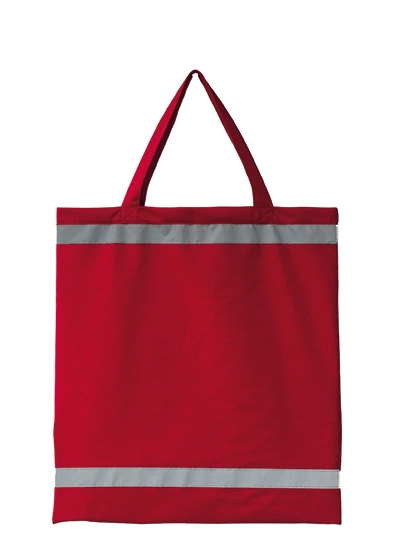 Warnsac® Shopping Bag Short Handles zum Besticken und Bedrucken in der Farbe Red mit Ihren Logo, Schriftzug oder Motiv.