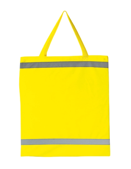 Warnsac® Shopping Bag Short Handles zum Besticken und Bedrucken in der Farbe Signal Yellow mit Ihren Logo, Schriftzug oder Motiv.