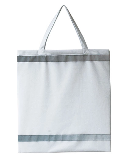 Warnsac® Shopping Bag Short Handles zum Besticken und Bedrucken in der Farbe White mit Ihren Logo, Schriftzug oder Motiv.