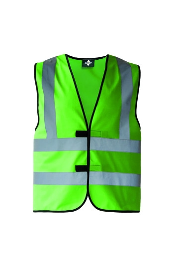 Safety Vest With 4 Reflectors Hannover zum Besticken und Bedrucken in der Farbe Green mit Ihren Logo, Schriftzug oder Motiv.