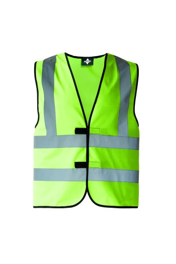 Safety Vest With 4 Reflectors Hannover zum Besticken und Bedrucken in der Farbe Lime Green mit Ihren Logo, Schriftzug oder Motiv.
