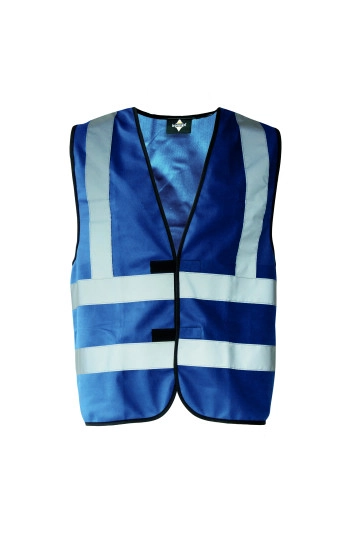 Safety Vest With 4 Reflectors Hannover zum Besticken und Bedrucken in der Farbe Navy mit Ihren Logo, Schriftzug oder Motiv.