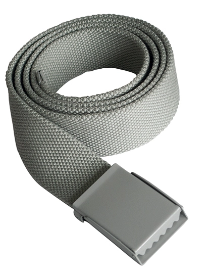 Polyester Belt zum Besticken und Bedrucken in der Farbe Grey mit Ihren Logo, Schriftzug oder Motiv.