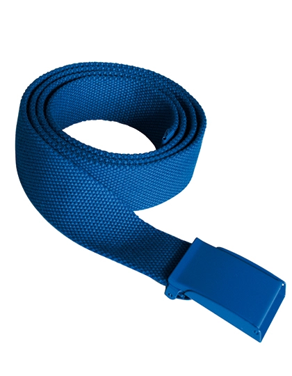 Polyester Belt zum Besticken und Bedrucken in der Farbe Royal Blue mit Ihren Logo, Schriftzug oder Motiv.