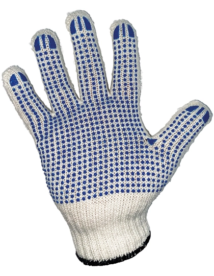 Coarse Knitted Glove Bursa zum Besticken und Bedrucken in der Farbe Ecru-Blue mit Ihren Logo, Schriftzug oder Motiv.