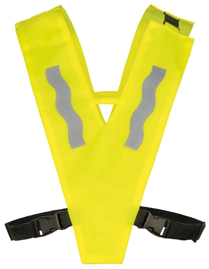 Kids´ Safety Collar With Safety Clasp Haiti zum Besticken und Bedrucken in der Farbe Signal Yellow mit Ihren Logo, Schriftzug oder Motiv.