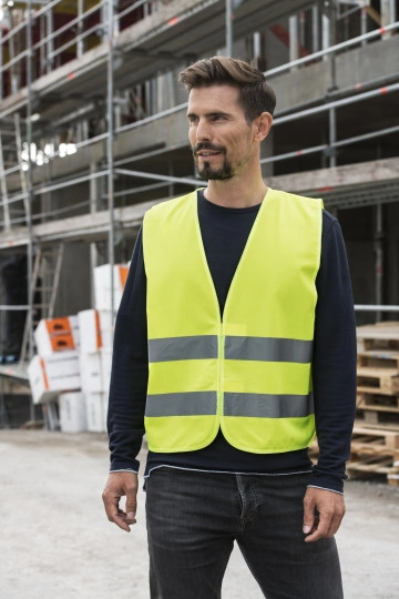 Basic Safety Vest For Print Karlsruhe zum Besticken und Bedrucken mit Ihren Logo, Schriftzug oder Motiv.
