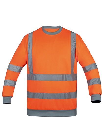 Sweatshirt Limerick zum Besticken und Bedrucken in der Farbe Signal Orange mit Ihren Logo, Schriftzug oder Motiv.