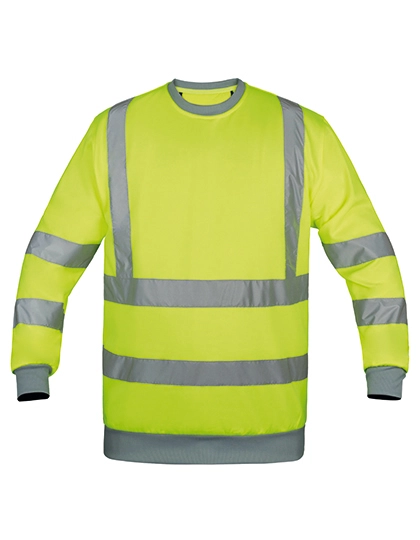 Sweatshirt Limerick zum Besticken und Bedrucken in der Farbe Signal Yellow mit Ihren Logo, Schriftzug oder Motiv.