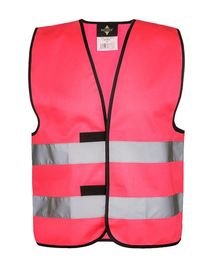 Safety Vest Wolfsburg zum Besticken und Bedrucken in der Farbe Neon Pink mit Ihren Logo, Schriftzug oder Motiv.