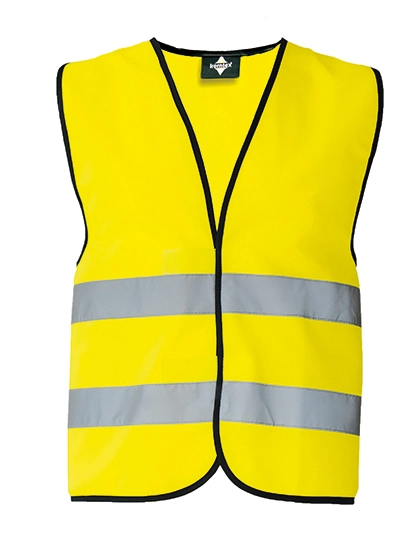Safety Vest Wolfsburg zum Besticken und Bedrucken in der Farbe Signal Yellow mit Ihren Logo, Schriftzug oder Motiv.