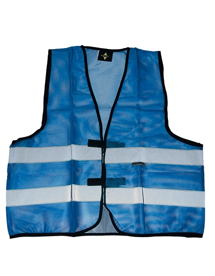 Mesh Vest Thessaloniki zum Besticken und Bedrucken in der Farbe Blue mit Ihren Logo, Schriftzug oder Motiv.