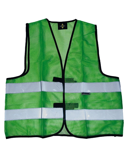 Mesh Vest Thessaloniki zum Besticken und Bedrucken in der Farbe Green mit Ihren Logo, Schriftzug oder Motiv.