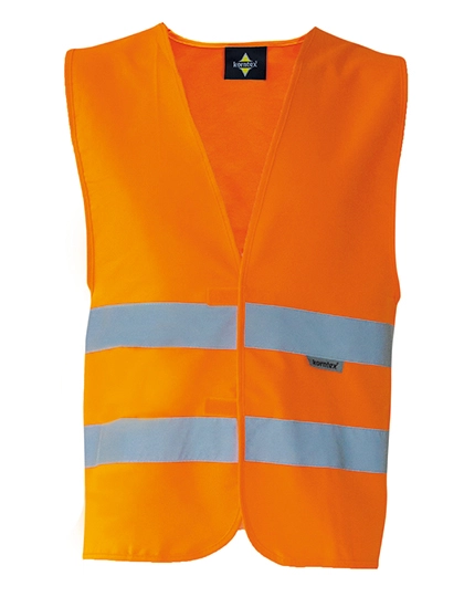 Cotton-Mix Safety Vest zum Besticken und Bedrucken in der Farbe Signal Orange mit Ihren Logo, Schriftzug oder Motiv.
