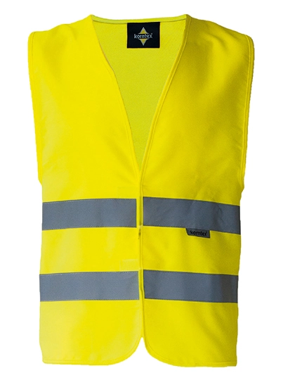 Cotton-Mix Safety Vest zum Besticken und Bedrucken in der Farbe Signal Yellow mit Ihren Logo, Schriftzug oder Motiv.