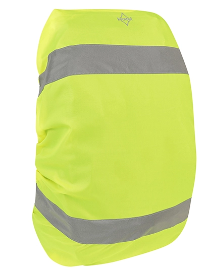 Reflective Cover For Backpacks Tilburg zum Besticken und Bedrucken in der Farbe Signal Yellow mit Ihren Logo, Schriftzug oder Motiv.